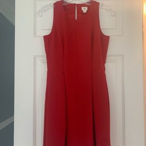 Loft red cocktail dress
